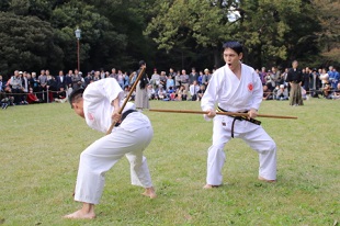Demonstration at Meiji Shrine 02