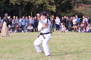 Demonstration at Meiji Shrine 05